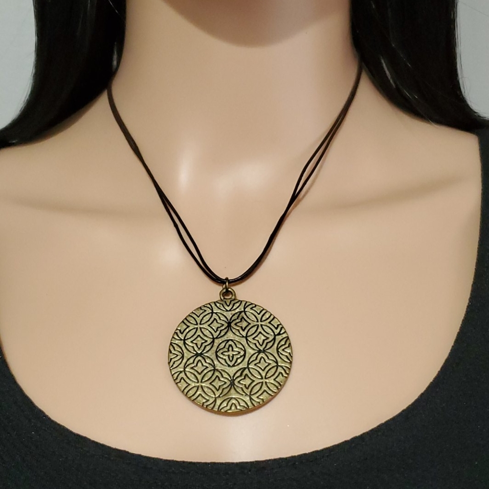 Xc Xiomara Castro Brass Mandala Necklace